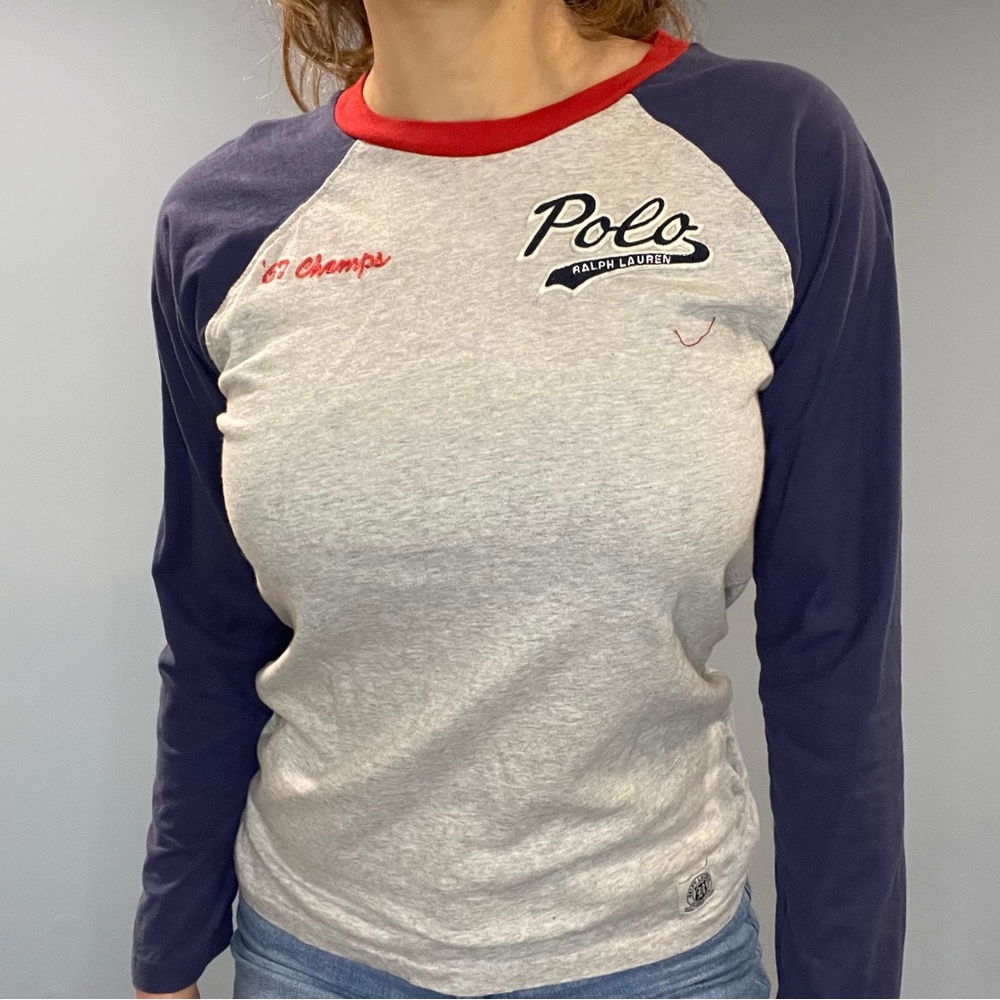 Polo Ralph Lauren graphic long sleeved baseball tee